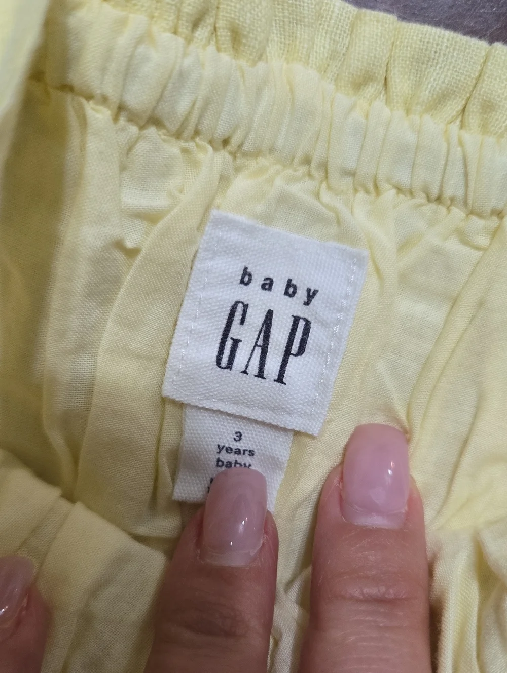 GAP Baby Floral Pale Yellow Sundress 3t